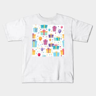 Happy Birthday Party Celebration Pattern 17 Kids T-Shirt